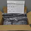 Corner Shower Caddy Tension Pole Adjustable 29124 Inch, 4 Tier Rustproof Shower Organizer Shelf Rack, Quick Installation Bathroom Storage Shower Caddy Corner Pole, Black