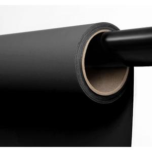 Kate Seamless Paper Backdrop Black Seamless Backdrop Paper Rolls (53''x32.8' Jet)