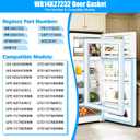 Upgraded WR14X27232 Refrigerator Door Gasket Compatible with GE Refrigerator Door Seal Replacement WR14X21214 AP6040051 4468124 Fridge Door Seal for General Electric Refrigerator Gasket Replacement
