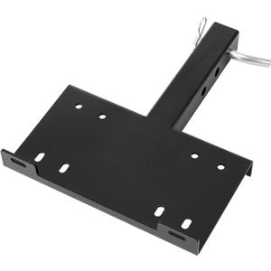 VEVOR Winch Mount, 15000 lbs / 6803 kg Load Capacity, Trailer Hitch Winch Mount with 50.8 mm Receiver, 2 Mounting Hole Design, Powder Coated Steel, Suitable for ATV UTV Pickup Truck, Black