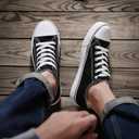 ZGR Mens Classic Casual Shoes, Lace-up Fashion Sneakers, Low Top Canvas Sneakers for Men 10.5