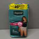 Depend Fresh Protection Adult Diapers, Incontinence & Postpartum Bladder Leak Underwear for Women, Disposable, Maximum, Medium, Blush, 30 Count