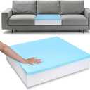 Upholstery Foam 22"x24" – 6“ Thick Couch Cushion Replacement, Cut to Size | Supportive Soft Sofa Cushion Inserts for Chair, RV, Boat, DIY. High Density Foam Seat Replacement, Gel Memory Foam Padding