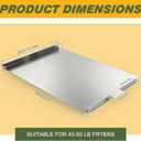 Commercial Deep Fryer Cover, Stainless Steel Lid for 40-50 lbs Floor Fryer