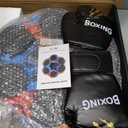 Music Boxing Machine, Smart Bluetooth Boxing Machine with Gloves, Wall Mounted Music Punching Trainer for Kids Adult, LED Electronic Boxing Workout Target with 9 Modes & 9 Speeds, Colorful