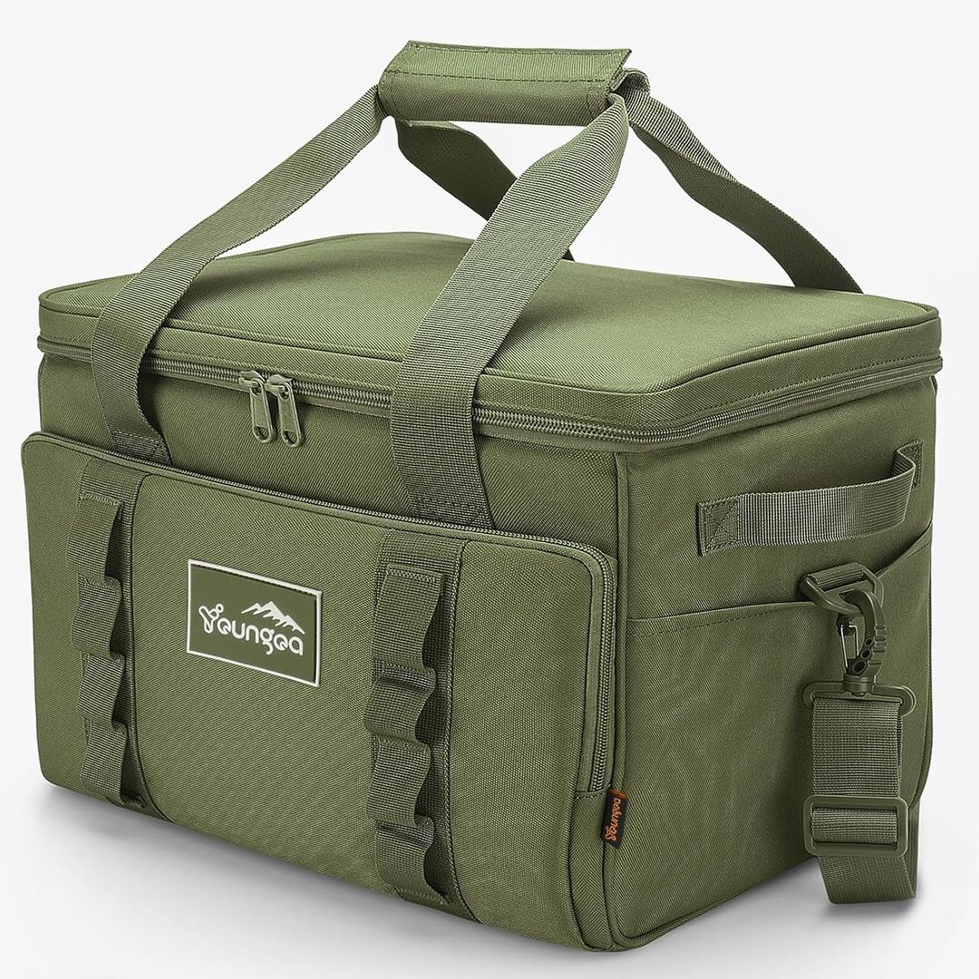 Cooler Bag 48-Can Insulated Leakproof Soft Cooler Large Collapsible Portable Travel Cooler Bags 32L for Picnic, Waterproof Soft Ice Chest for Camping, Beach, Fishing, Outdoor - 32 Quart (Green)