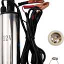 DC 12V 80W Water Pump Submersible Electric Diesel Pump,8A Water Oil Diesel Fuel Transfer Fluid Pump