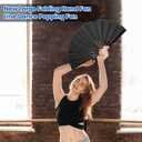13" Hand Fan, Fans For Line Dancing, Hand Fans For Women Foldable, Boots On The Ground Hand Fan for Raves, Concerts, Performances, Parties, Church – Boots on the Ground Popping Fan for Women & Men