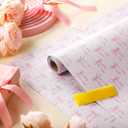 Drydiet Pink Bow Wallpaper Peel and Stick Contact Paper 23.6 in x 118.1 in