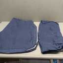 FUNHOME Outdoor Cushion Covers 20 x 18 x 4 inch,Set of 2,Replacement Seat Cushion Cover for Patio Furniture Chair,Water Resistant,Fade-Resistant Slipcover Only,No Insert(Denim Blue)