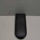 X AUTOHAUX Car Center Console Lid Armrest Cover Seat Box Cover Cap Panel with Latch Lip Replacement for Volkswagen Jetta Golf Passat Black PU Leather Plastic