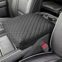 ISSYAUTO Center Console Cover Armrest lid Cover Compatible with 2009-2024 Ram, Leather Arm Rest Covering for Car, Well-Make Durable Middle Console Cover Armrest Box Protective Cover