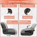 Universal Forklift Seat, Tractor Seat with Adjustable Angle Back,Micro Switch and Slide,for Tractor,Excavator Skid Loader Backhoe Dozer Telehandler ZTR‘s Equipment Construction