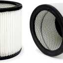 Fette Filter - 2 Filters Type U Cartridge Filter Replacement Compatible with Shop-Vac Wet/Dry Vacuums Replaces Part Numbers 90304 9030400 9030408 9030411 9030427 9030433 9030462