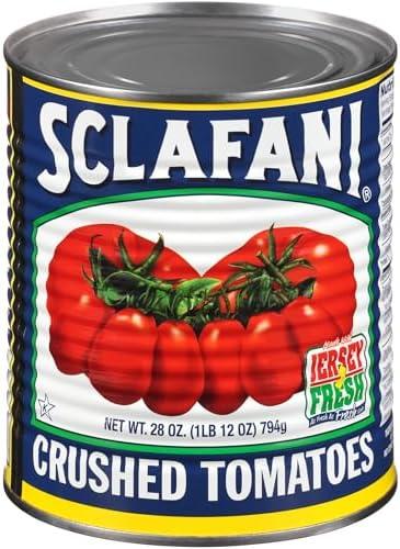 Sclafani Crushed Tomatoes, 28 Ounce (Pack of 12), Best By: 03/24/28