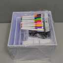 Draupnir 6 Pcs Food Risers for Display Party Included Mini Sign and Makers, 5 Sizes Hollow Acrylic Buffet Risers with Bottoms, White Catering Dessert Jewelry Collectibles Boxes(4",4",5",6",7",8")