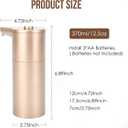 Automatic Soap Dispenser Touchless, Kitchen & Bathroom, Hands-Free, Adjustable Volume, Long Battery Life, Compatible with Thick & Thin Soap, Easy for Toddlers, Clog-Free, Gold ABS