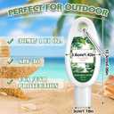 Leelosp 30 Pcs Mini Sunscreen with Carabiner Bulk Travel Size 1 Fl. oz. Spf 30 Mini Sunblock Lotion with Clip Thank You Gifts Party Favor for Guest Wedding Bridal Shower Bachelorette Summer Outdoor