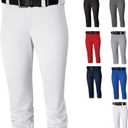 Easton | Girls Pro Elite Fastpitch Softball Pants | Youth Sizes | Solid | Multiple Colors (Medium, White)