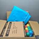 AKSPORT White Bounce House Castle Inflatable Jumping Castle with Slide & Air Blower for Kid, Wedding, Birthday Party Castle, 9 * 9 * 7FT