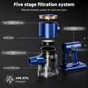 Cordless Stick Vacuum Cleaner - 40KPA Powerful Suction Vacuum with 45 Min Runtime, Detachable Battery, Anti-Tangle & 1.5L Dust Cup, 8 in 1 Vacuum Cleaner for Pet Hair, Carpet, HardFloor, Blue