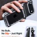 LeYi for iPhone-17-Air Case Wallet: Clear i Phone 17air Cover with Card Holder Funda para iPhone17 Air Walli Card Slot Protective Military Grade Heavy Duty Women Men Cases, Transparent