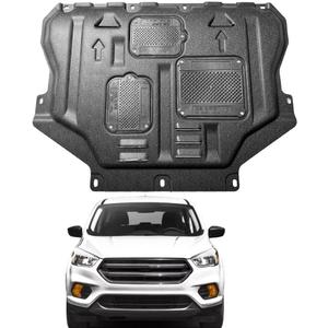Mud Flaps Engine Guards for Ford Escape 2013 2014 2015 2016 2017 2018 2019 Front Engine Splash Shield Guards Suitable for Escape Under Engine Cover Directly Replace Original One Black
