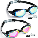 Swim Goggles - 2 Pack Swimming Goggles Anti Fog No Leaking For Adult Women Men