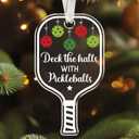 2 x Pickleball Gifts - Pickleball Ornament - Pickle Ball Ornaments for Christmas Tree - Funny Pickle Ball Sports Gifts for Women, Men, Lovers, Players - Acrylic Christmas Ornament 2025
