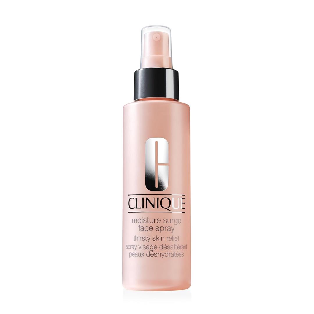 2 x Clinique Moisture Surge Oil Free Face Spray Thirsty Skin Relief For Very Dry to Oily Combination Skin Types | Hydrating + Softening