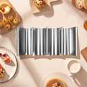 PRETYZOOM Stainless Steel Taco Holder Stand Multi-Slot Burrito Rack Oven Safe Space-Saving Taco Prep Rack for Home Kitchen Dining and Parties