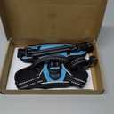 PHOEPET No Pull Dog Harnesses for Small Puppies Reflective Adjustable Front Clip Vest with 2 Metal Leash Attachment Hooks Soft Handle(XS, Blue)