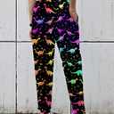 Goodstoworld Mens Cool Joggers Pants 3D Novelty Casual Sweatpants with Drawstring (Black, XL)