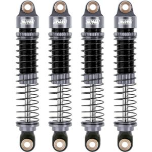 INJORA 59MM Shocks Long Threaded Shock Absorber Oil Damper for TRX4M TRX4MT 1/18 RC Crawler Upgrade (Grey)