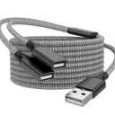 USB Splitter, 3.3FT A Male to 2 Female Extension Cable, USB Splitter 1 in 2 Out Support Charging and Data Transfer for Printer/Keyboard/Flash Drive/PlayStation/Laptop/LED Etc(Black)