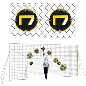 3-in-1 Soccer Training Rebounder & Goal Backstop Net - Soccer Goal for Volley, Passing, Solo Training - Outdoor Sports, Backyard Games