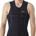 Hevto Men Wetsuit Tops and Vest 3/2mm Neoprene Jacket Surfing Swimming Front Zip Wet Suit for Water Sports