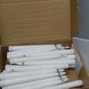 Baquler 50 Pcs 8.5 Inch Flameless Taper Candles Battery Operated Taper Candles Bulk LED Flickering Flameless Candlesticks Realistic Candle Lights for Home Dinner Wedding Church Christmas Decor