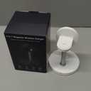 3 in 1 Magnetic Wireless Charging Station, 15W Fast Charger Stand for iPhone, Phone Charger Stand for Desk Nightstand, Compatible with iPhone 17/16/15/14, Apple Watch & AirPods, Adapter Not Included (White)