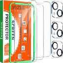 IMBZBK [Auto-Dust Removal] 3 Pack Privacy Screen Protector for iPhone 17 Pro Max [6.9 INCH] Anti Spy Private Accessories, Case Friendly Film, Military Grade Tempered Glass 3 Camera Lens Protector