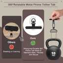 Clip and Go Strap for Phone With Wallet Crossbody (Detachable RFID Blocking Wallet) - Adjustable Phone Strap w/Soft Silicone Pad, Universal Phone Lanyard with 360 Rotatable Tether Tabs for All Phones (1-black)