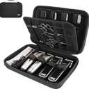 SMYV Barber Bags for Clippers and Supplies, Portable Clipper Case for Barber Accessories, Hair Trimmer Storage Organizer for Men Razor Guard Grooming Kits (Case Only)