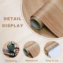 Sevalo Wood Contact Paper Wood Peel and Stick Wallpaper Light Wooden Look Grain Contact Paper for Cabinets and Drawers Self Adhesive Removable Wallpaper Natural Waterproof Vinyl 15.7inW 393inL