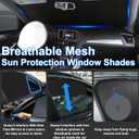 3PCS Car Window Shades Front Windshield Sun Shade Foldable Window Shade Custom Fit for 2018-2022 KIA Sportage Accessories Car Shades for Front Windows Anti-UV Rays Block Heat