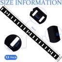 Yaocom 12 Pcs 36 Inch Shelf Pilaster Mortise Mount Pilaster Strip, Black