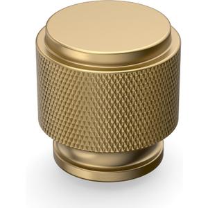 10 Pack Champagne Bronze Knurled Cabinet Knobs for Dresser Drawer Pulls Champagne Gold Cupboard Hardware for Cabinets CK0026