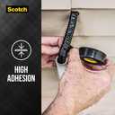 Scotch Super 33+ Vinyl Electrical Tape, 3/4-in by 450-in, 1-Roll with Dispenser (Black Pro-Grade)