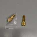 2 Pcs R32 & R454B Refrigerant Brass Adapter, 1/4" Internal Thread to 1/4" External Reverse Thread Quick Connect Female Male Fittings for Mini Split Systems Tanks AC Vacuum Pump & Gauge Hose Connector