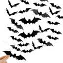28 pcs Halloween Bats Wall Decor