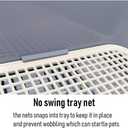 PS KOREA] Indoor Dog Potty Tray - with Protection Wall Every Side for No Leak, Spill, Accident - Keep Paws Dry and Floors Clean (Wine) 22.6 W x 17.77 L x 6.1 H inches